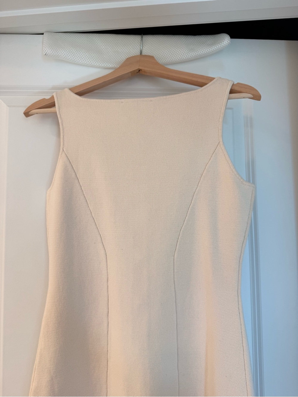 NWOT Sezane Classic Cream Button-Front Sleeveless Knit Cotton CHARLIE Dress - Picture 10 of 11